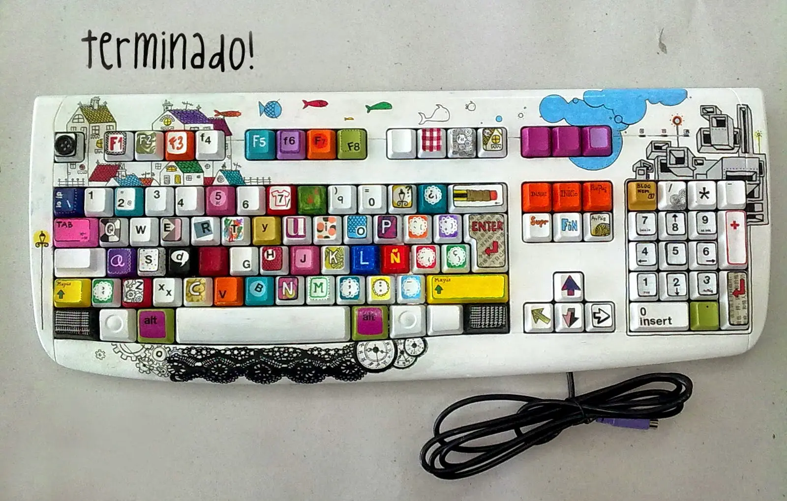 pintar teclas con acrilico - Cómo cambiar el color del teclado de la computadora