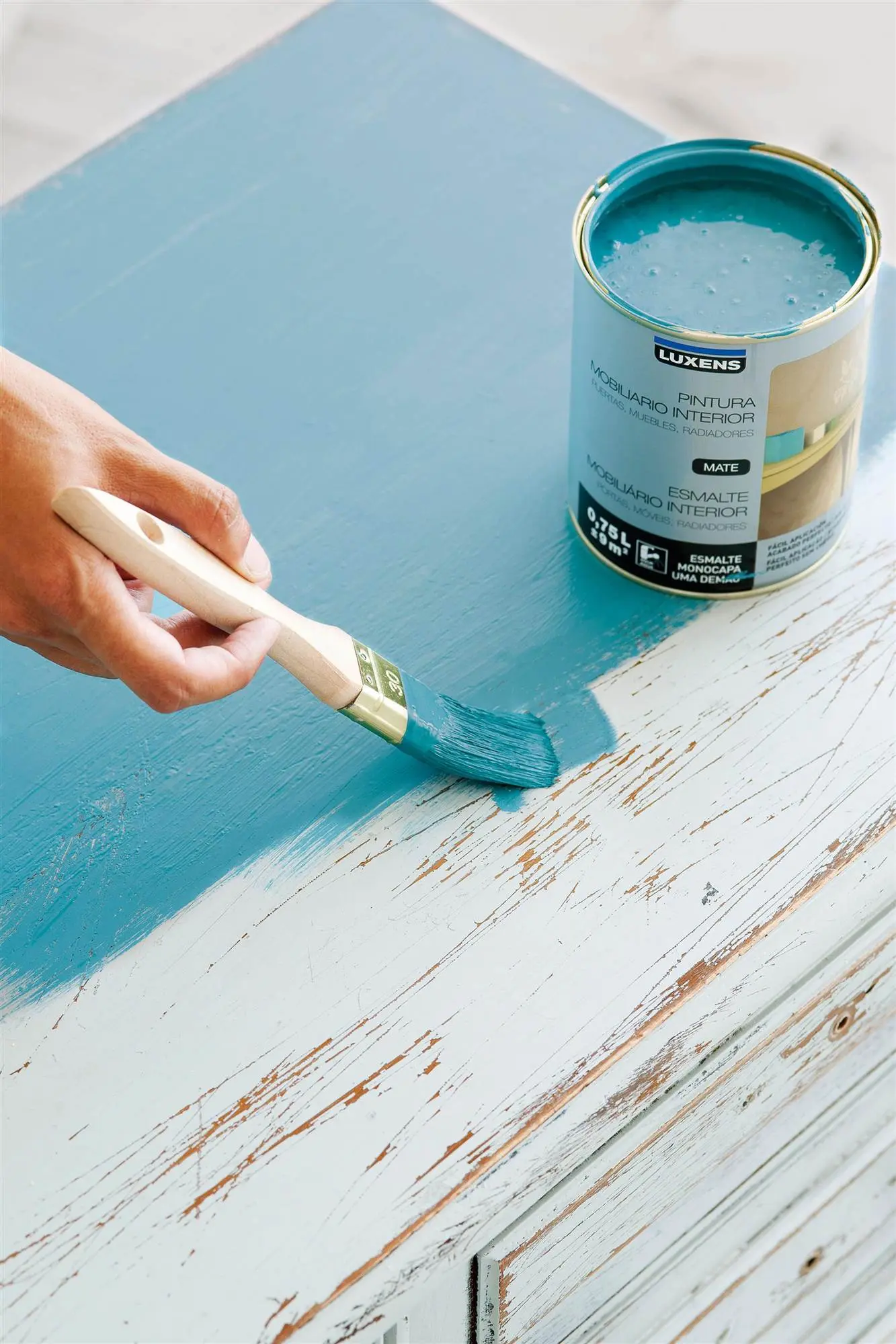 como pintar una mesa de madera con acrilico - Cómo diluir pintura acrílica para madera