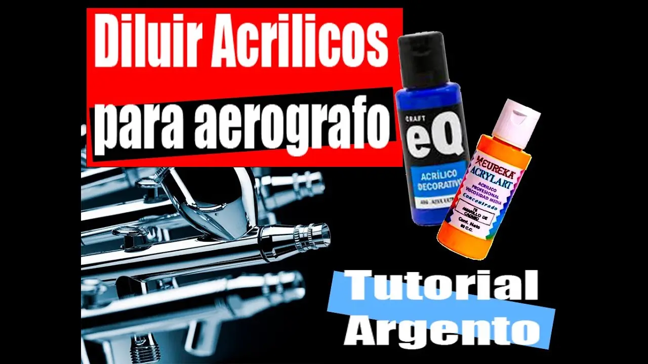 como diluir acrilico para aerografo - Cómo diluir pintura textil para aerógrafo