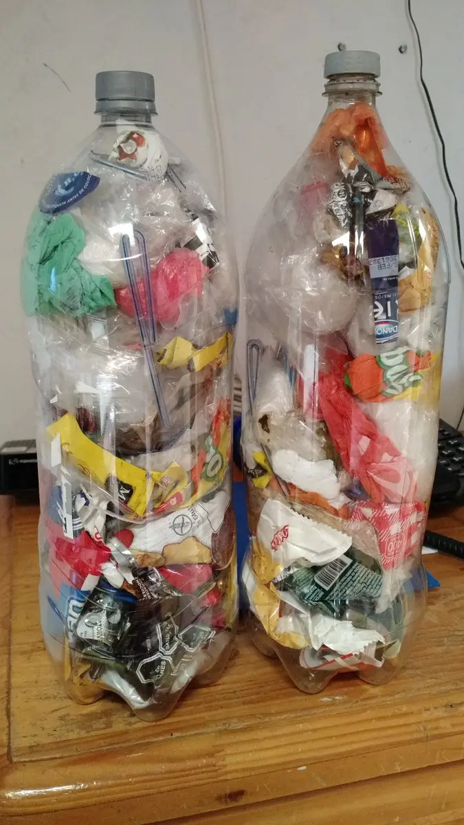 botellas con plastico dentro - Cómo funciona botellas de amor