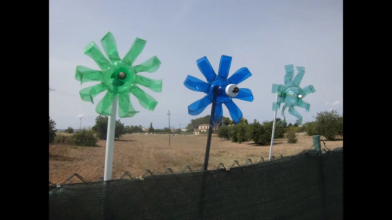 molino de viento con botella de plastico - Cómo funciona un molino de viento para sacar agua