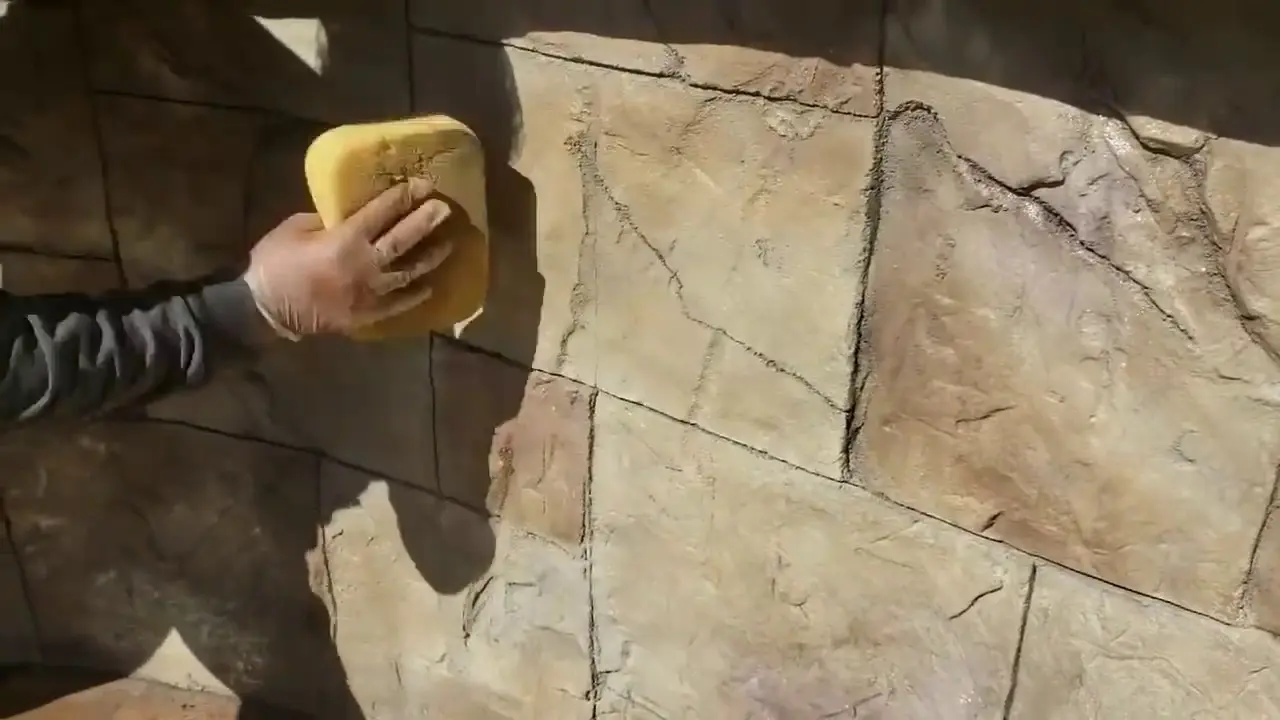 como hacer piedra de una pared con acrilico - Cómo hacer color piedra con témperas