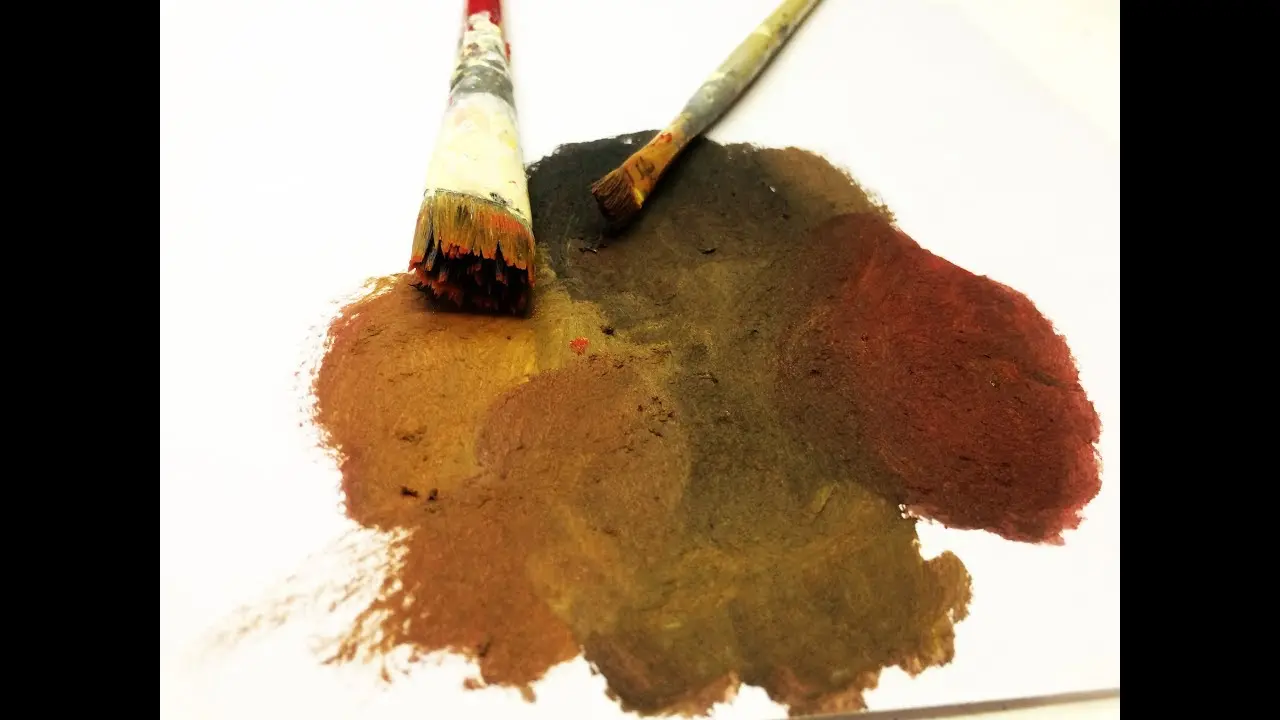 como hacer marron con acrilico - Cómo hacer el color marrón para pintar