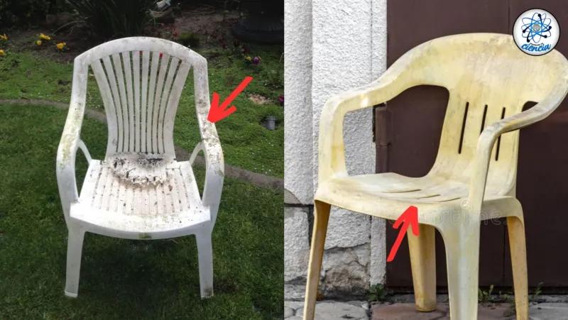 limpieza de sillas de plastico - Cómo limpiar las sillas blancas de jardín