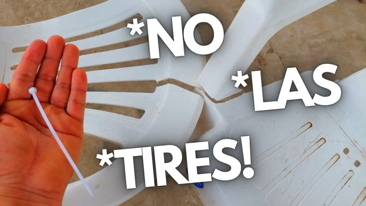 como pegar sillas de plastico - Cómo pegar la pata de una silla de plástico
