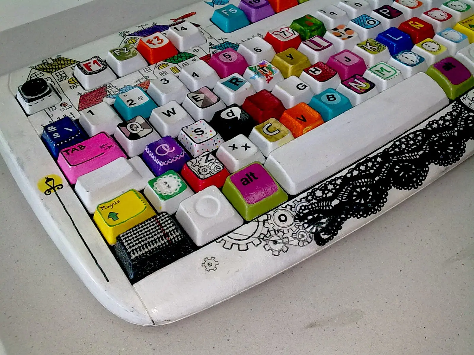 pintar teclas con acrilico - Cómo personalizar mi teclado de computadora
