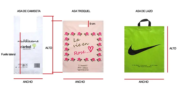 diferentes tipos de bolsas de plastico - Cómo se clasifican las bolsas