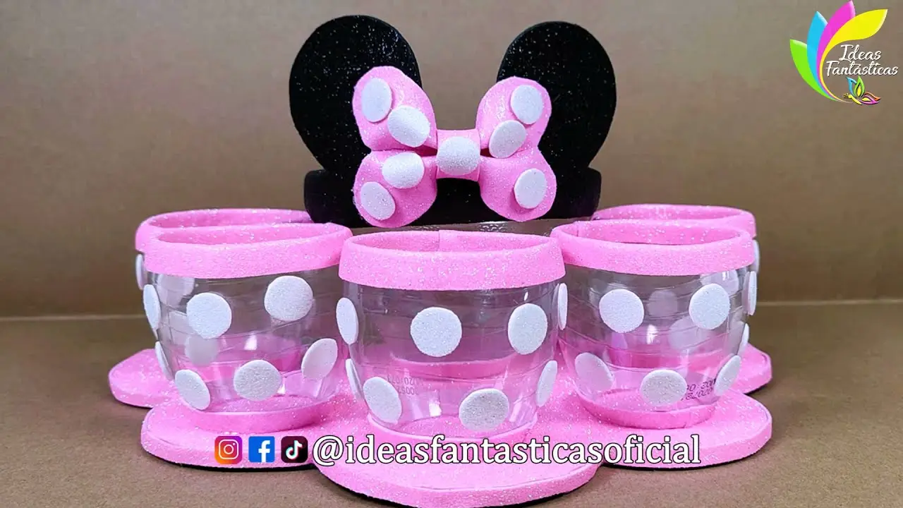 botellitas de plastico decoradas de minnie mouse - Cómo se llama la patita de Minnie Mouse