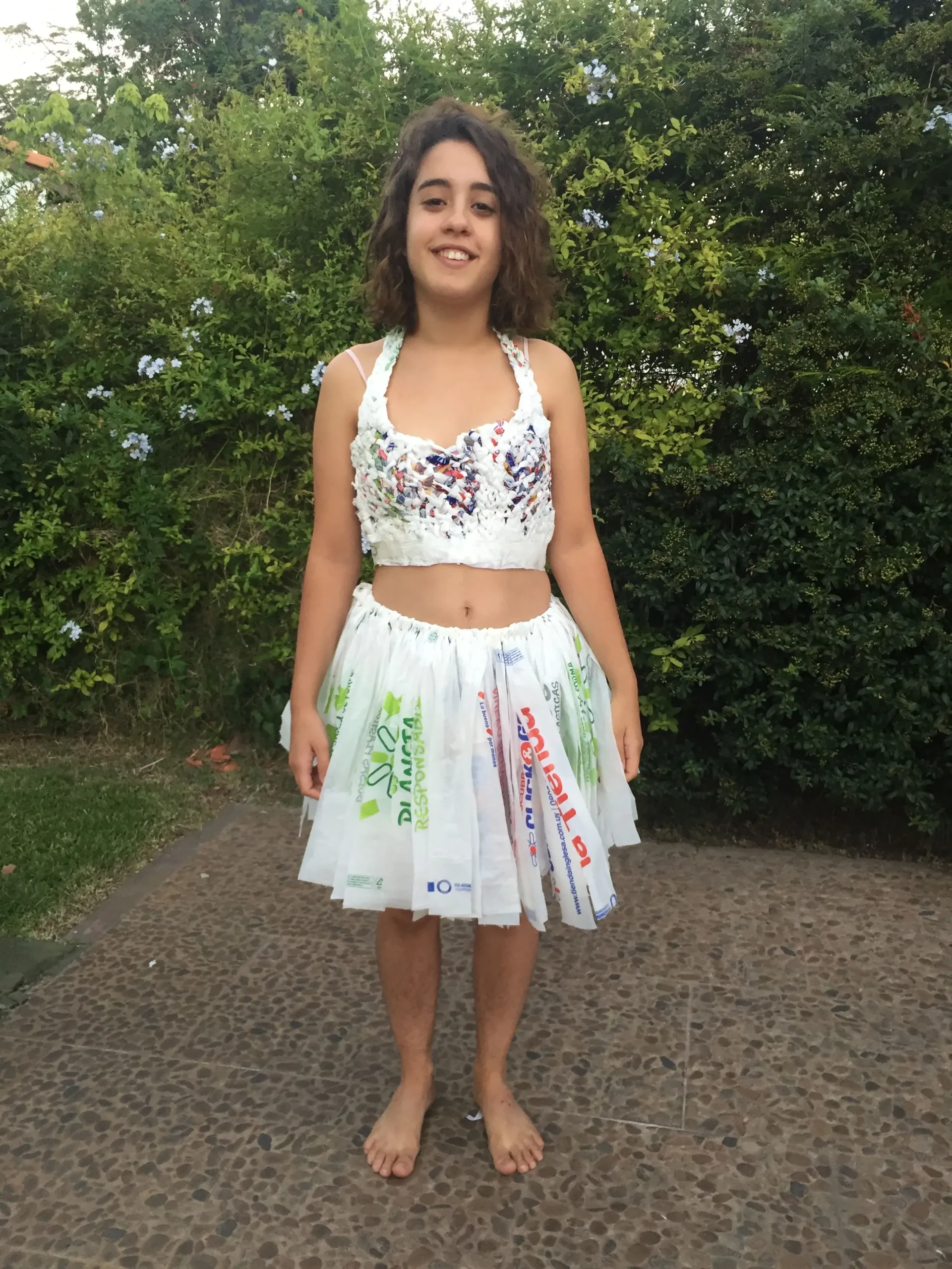 faldas recicladas de plastico - Cómo se llama la tela para hacer faldas mexicanas