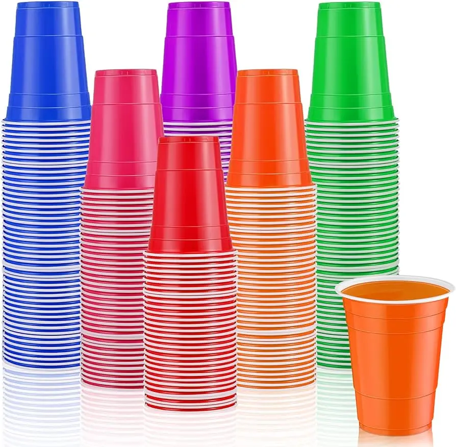 vasos de plastico de colores para fiestas - Cómo se llaman los vasos rojos de fiesta