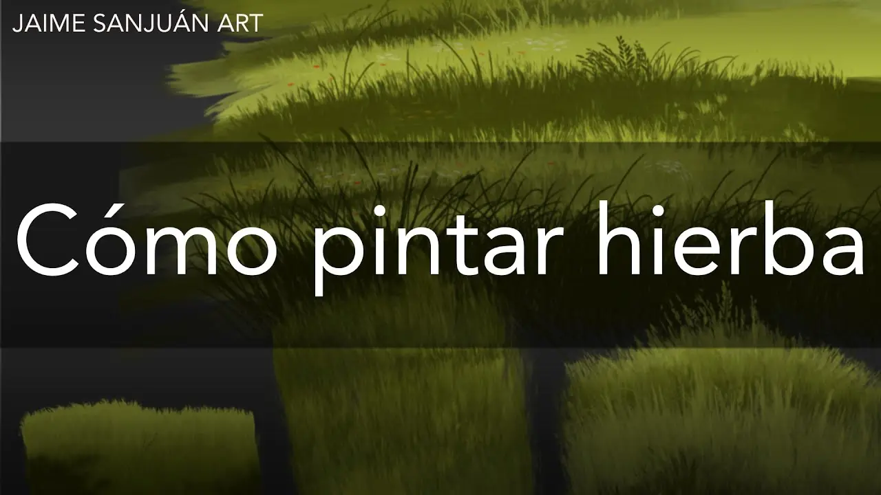 como pintar pasto con acrilico - Cómo se pinta el pasto