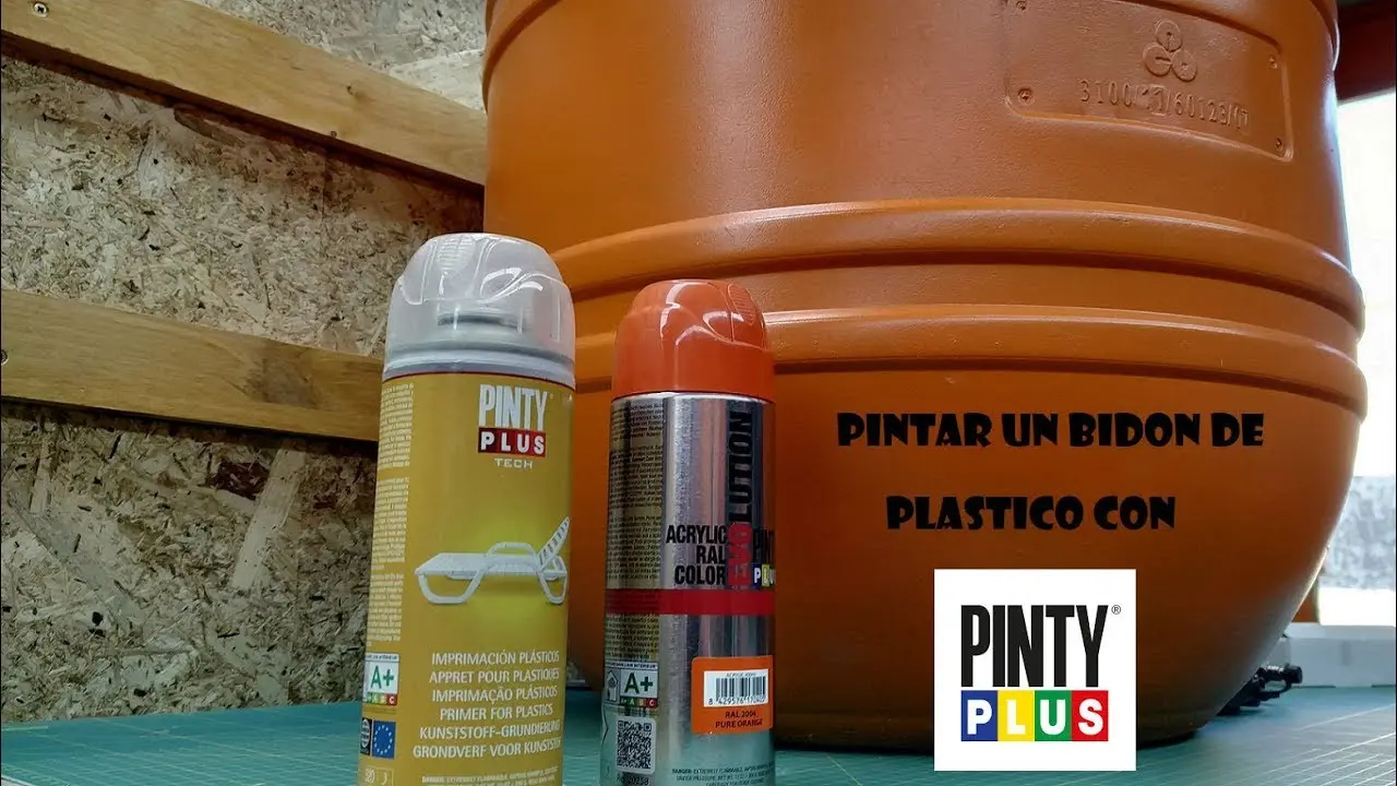 como pintar un bidon de plastico - Cómo se pintan los bidones de plástico