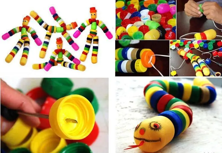 Juguetes con tapitas de plástico: ¡Divertidos y ecológicos! - Cómo trabajar el reciclaje con los niños juguetes con tapitas de plastico - Cómo trabajar el reciclaje con los niños