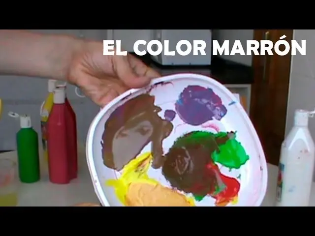 como hacer marron con acrilico - Cuál es el color marrón oscuro