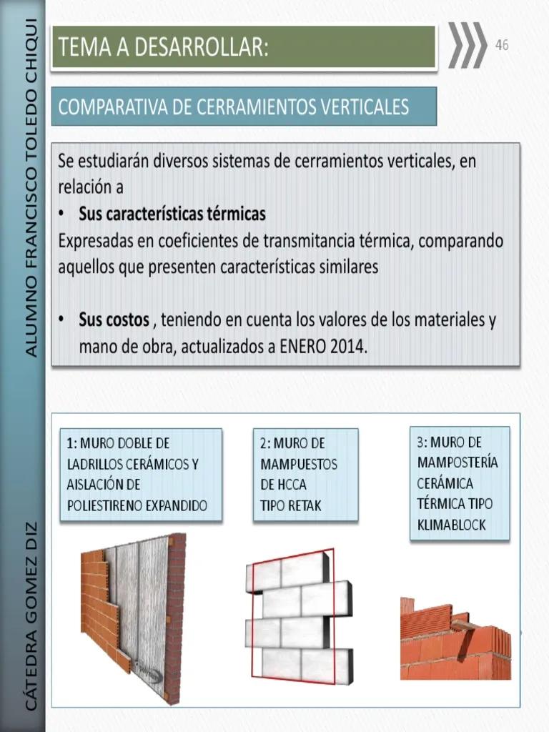 com parativa coef de cond termica cemento poliestireno - Cuál es la conductividad térmica del cemento
