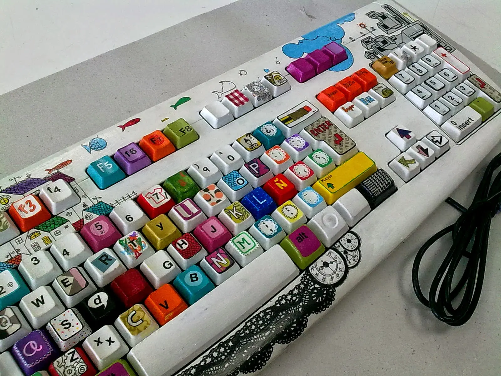 pintar teclas con acrilico - Cuántas letras tiene un teclado de computadora