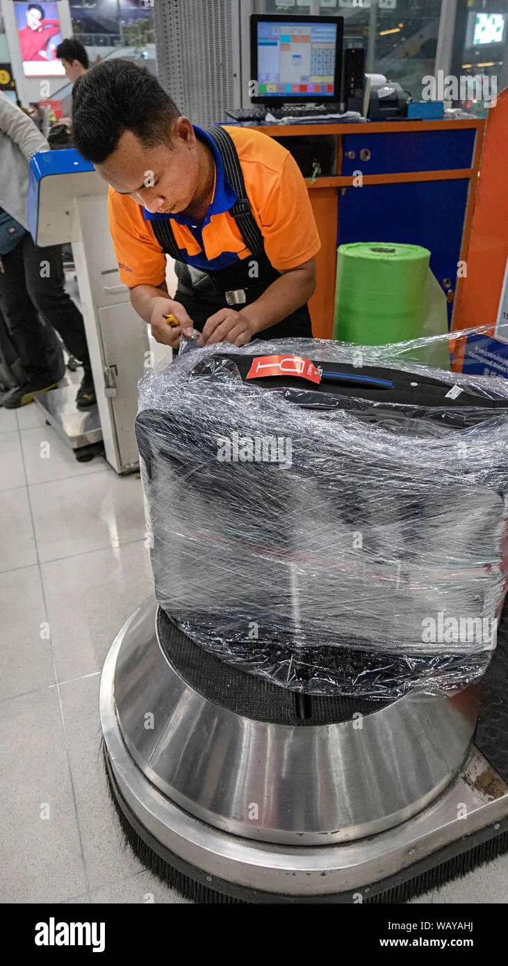 aeropuerto tailandia embalaje plastico - Cuánto cuesta el embalaje de una maleta en el aeropuerto