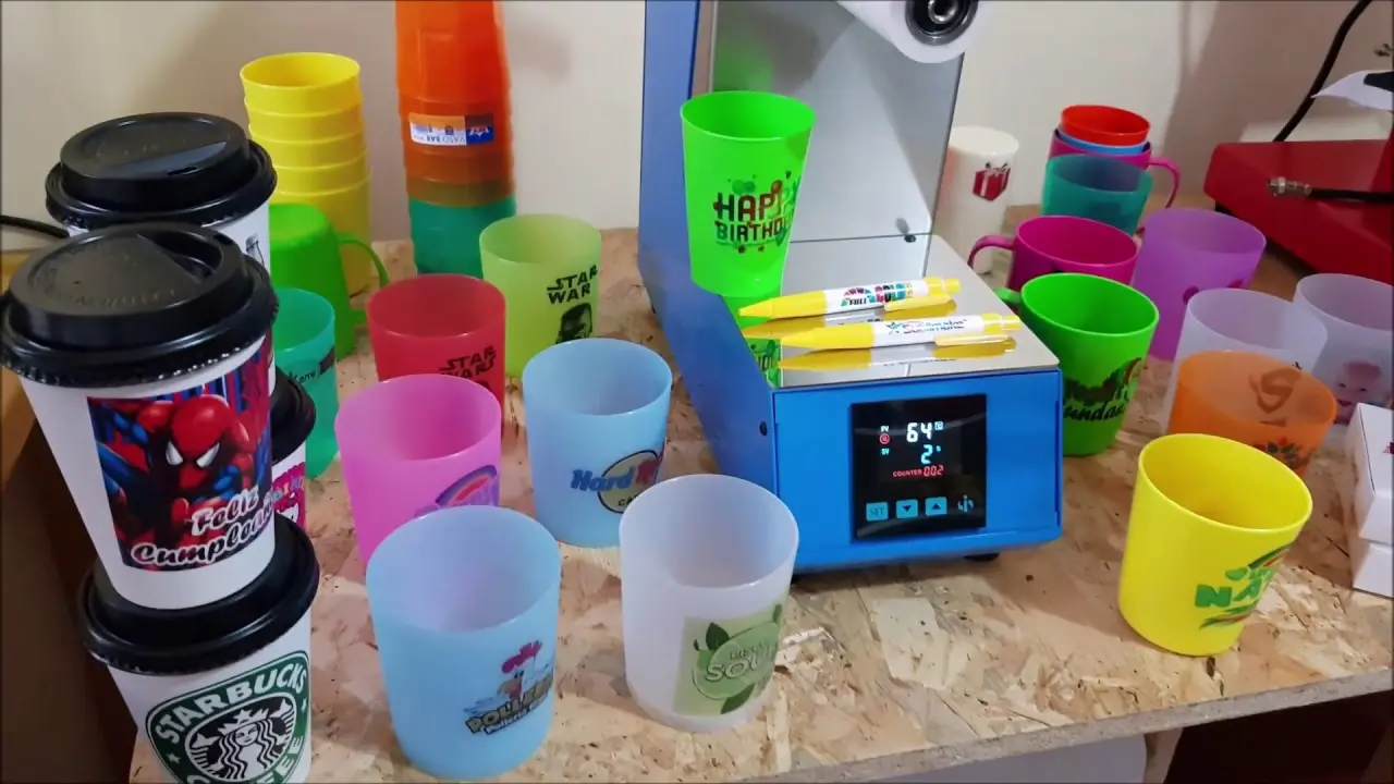 como estampar vasos de plastico - Cuánto cuesta serigrafiar un vaso