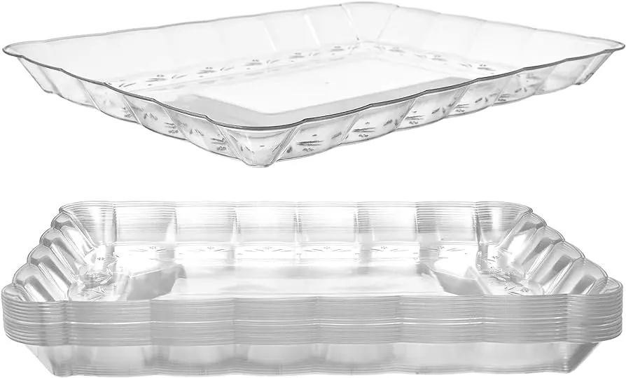 Bandejas rectangulares de plástico desechables: medidas y capacidades - Cuánto mide bandeja 103 bandejas rectangular de plastico descartables medidas - Cuánto mide bandeja 103
