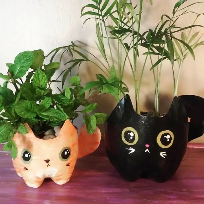 Cómo decorar macetas de botellas de plástico - Puedes decorar macetas de plástico como decorar macetas de botellas de plastico - Puedes decorar macetas de plástico