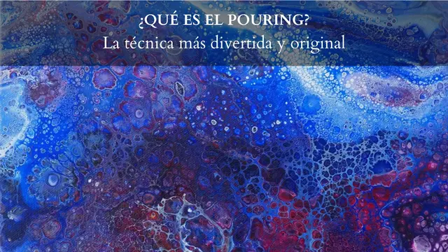 arte acrilico fluido - Qué es la técnica pouring