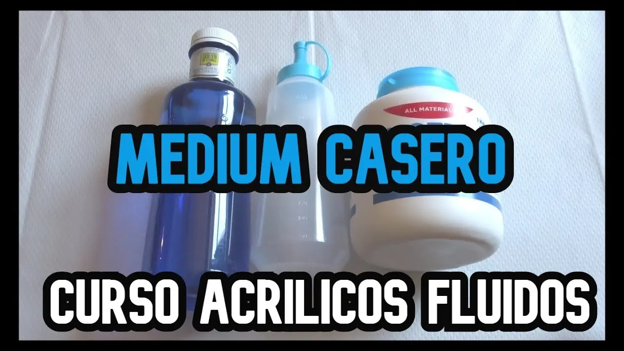 como hacer acrilico fluido casero - Qué es medio para Pouring