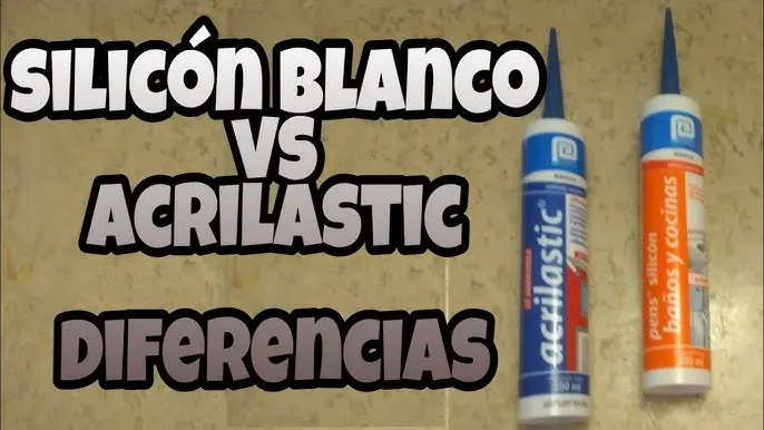 diferencia entre sellador acrilico y silicona - Qué es sellador de silicona
