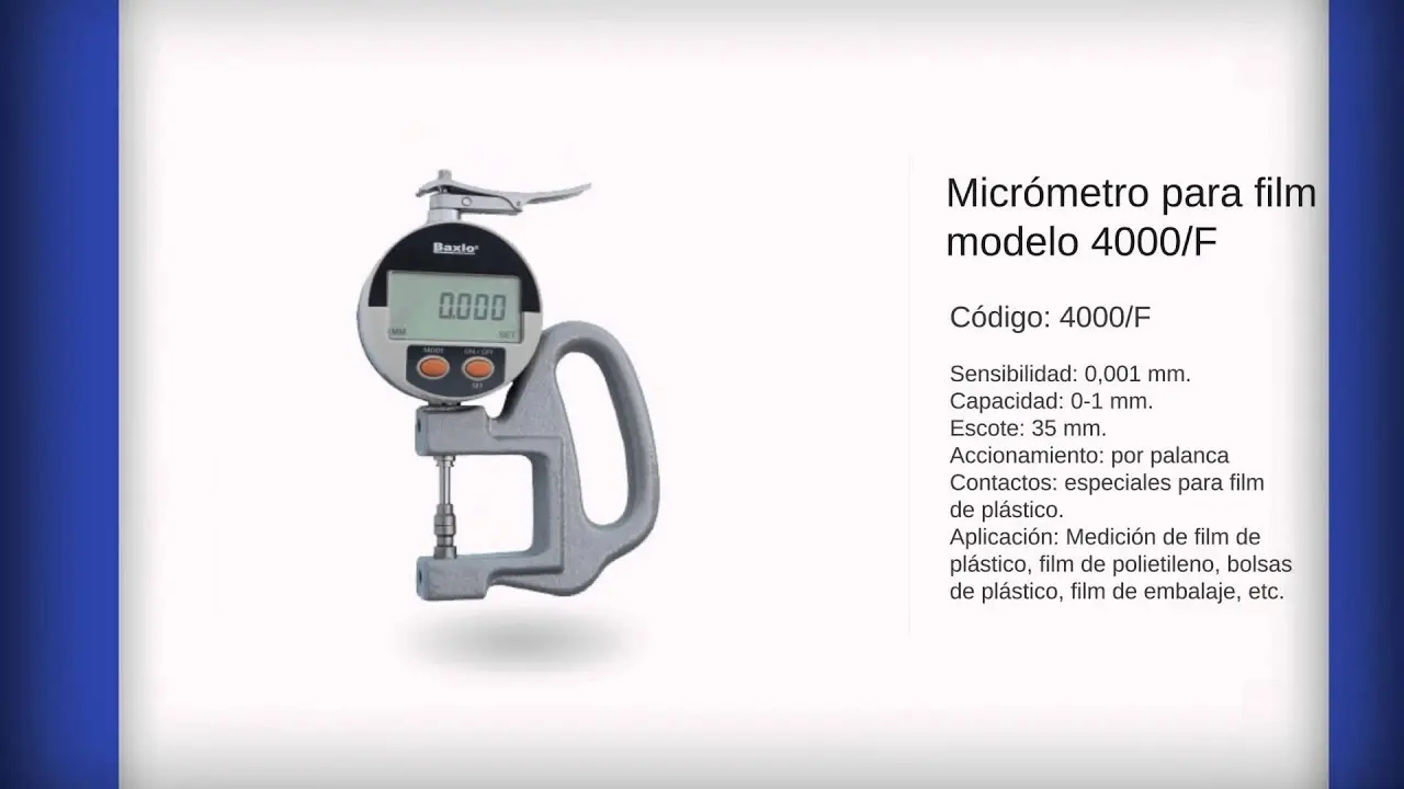 micrometro para film de plastico - Qué instrumento se puede utilizar para medir micras