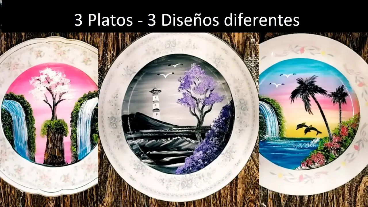 ¿Cómo pintar platos de plástico con acrílico? - Qué pintura debo usar para pintar platos como pintar platos de plastico con acrilico - Qué pintura debo usar para pintar platos