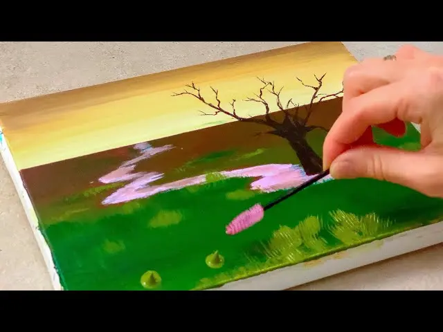 Cómo pintar pasto seco nevado con acrílico - Qué pintura se usa para pintar césped como pinatr pasto seco nevado con acrilico - Qué pintura se usa para pintar césped