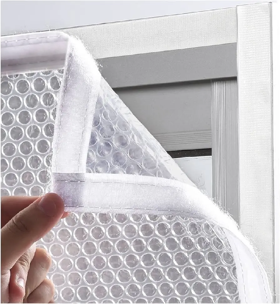 plastico de burbujas en ventanas - Qué puedo poner en la ventana para que no pase el frío