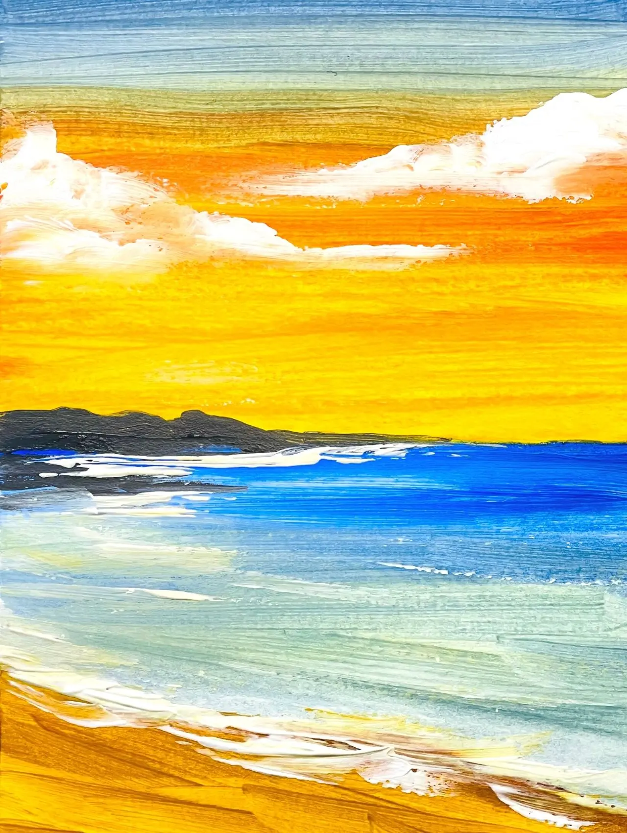 como pintar un paisaje marino en acrilico - Qué se necesita para pintar un paisaje