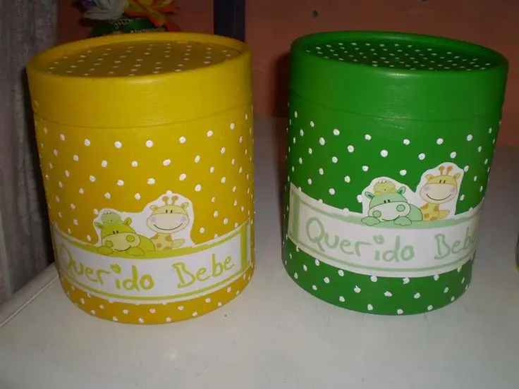 cajas de dulce de leche pintadas con acrilico - Qué se puede hacer con cajas de cartón de leche