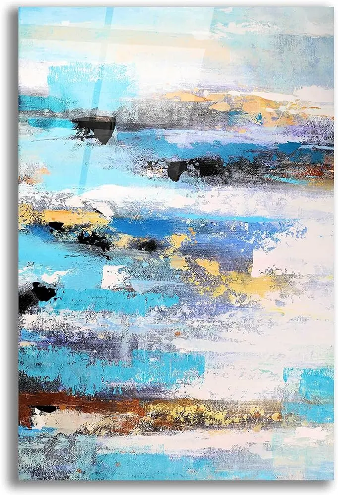 paisaje abstracto acrilico - Que se ve en una pintura abstracta