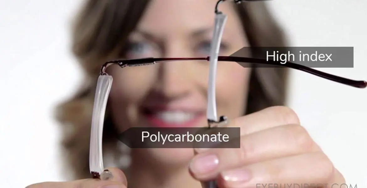 hi index vs policarbonato - Qué son los lentes Hi Index