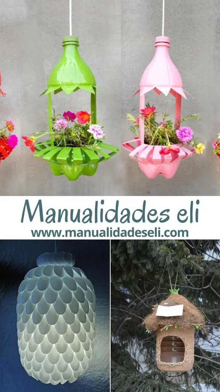 artesania en plastico reciclado - Qué tipo de artesanía podemos realizar con material reciclado