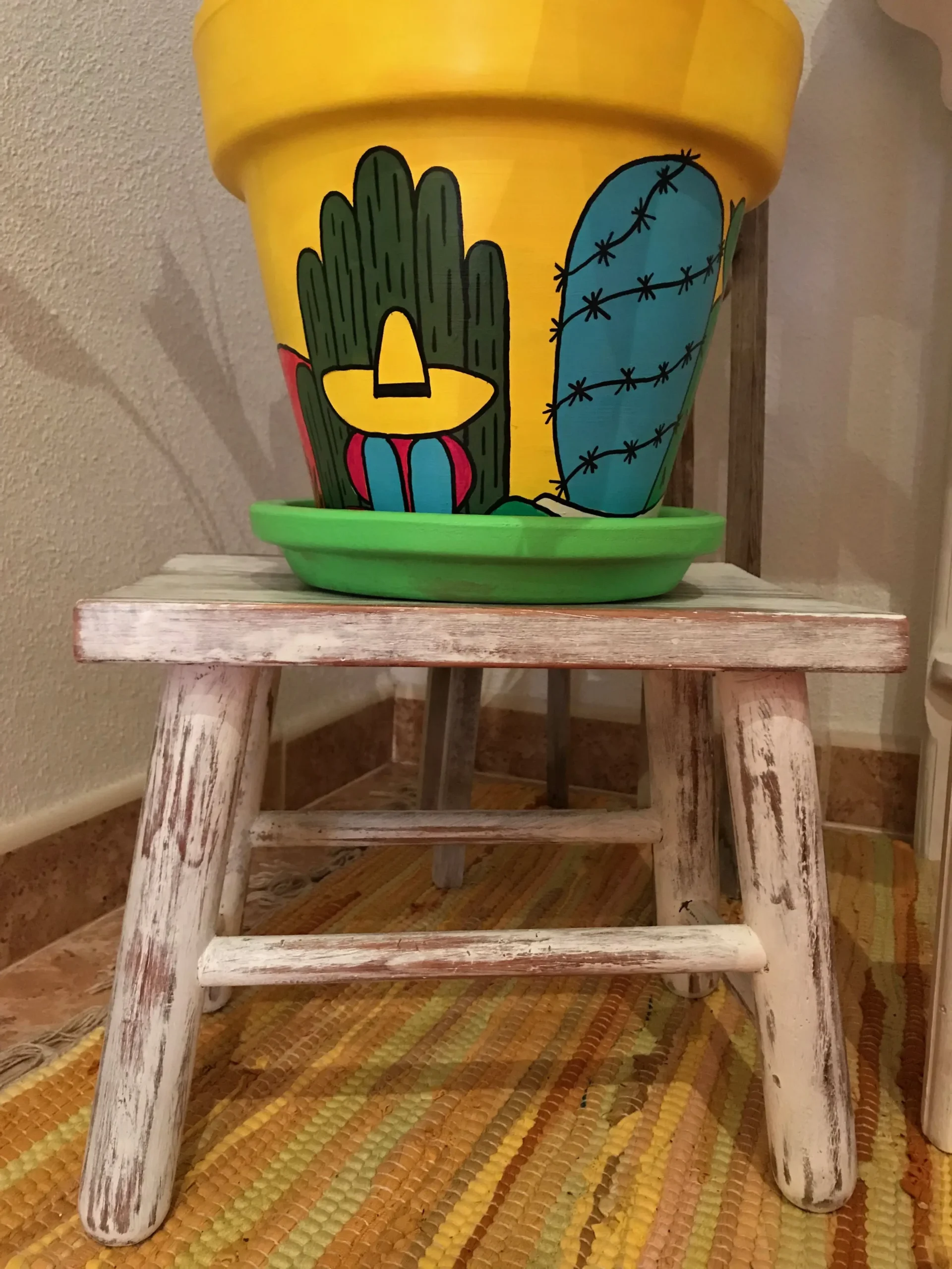 macetas pintadas con acrilico cactus - Qué tipo de maceta es mejor para los cactus