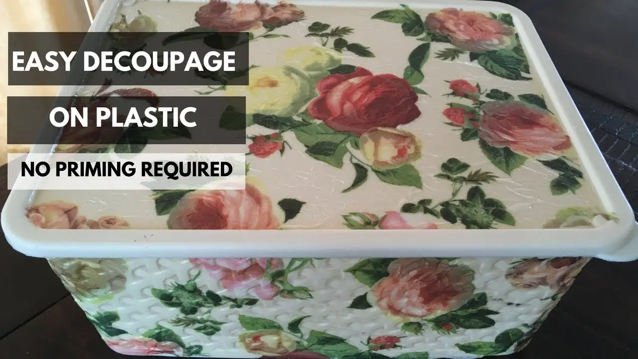 decoupage sobre plastico transparente - Qué tipo de pintura se usa para decoupage
