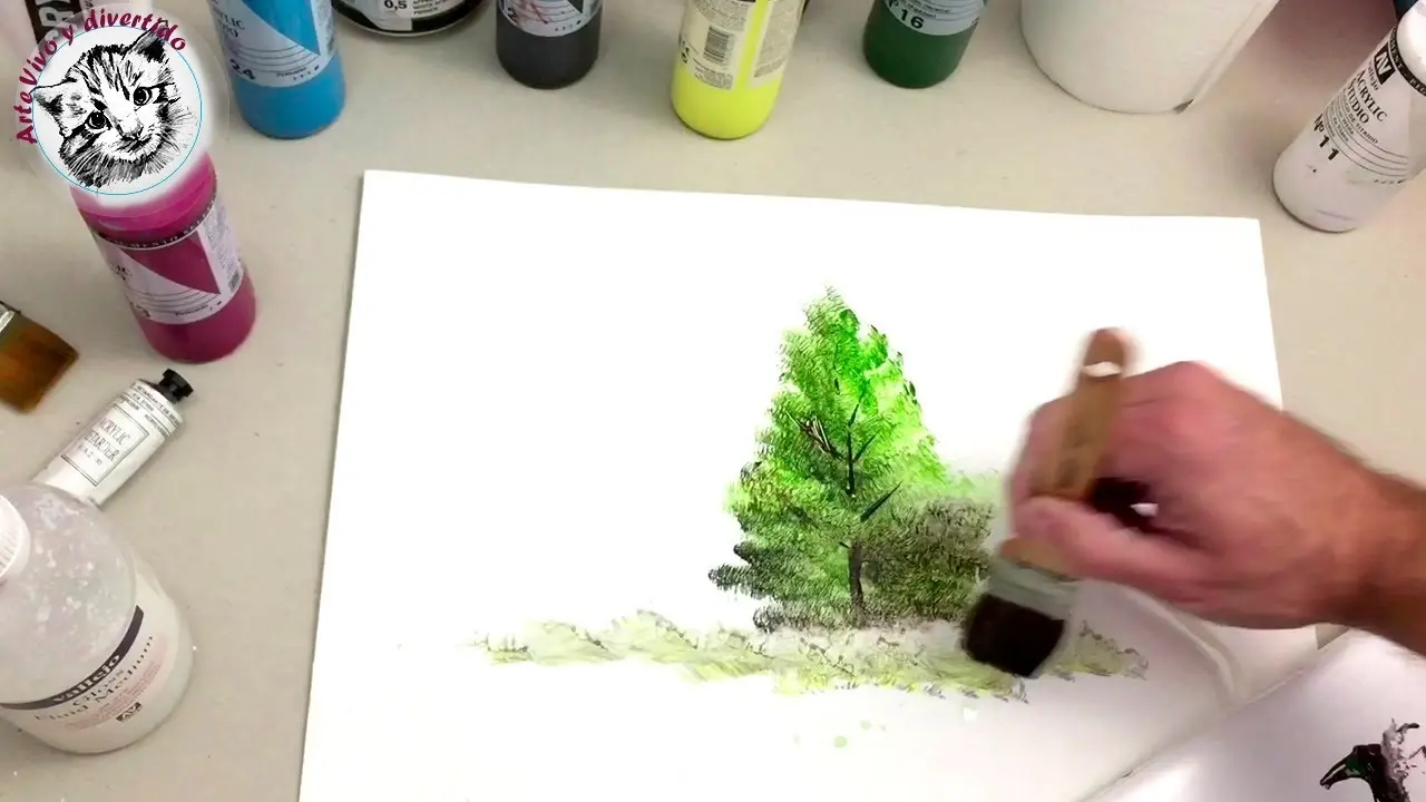 como pintar con acrilico sobre papel paso a paso - Qué tipo de pintura se utiliza para pintar papel